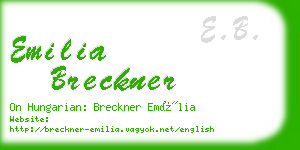 emilia breckner business card